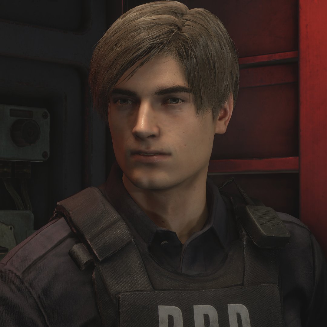 peachruins's tweet image. &quot;jesus!&quot;   *﹏*

#LeonKennedy #RE2Remake