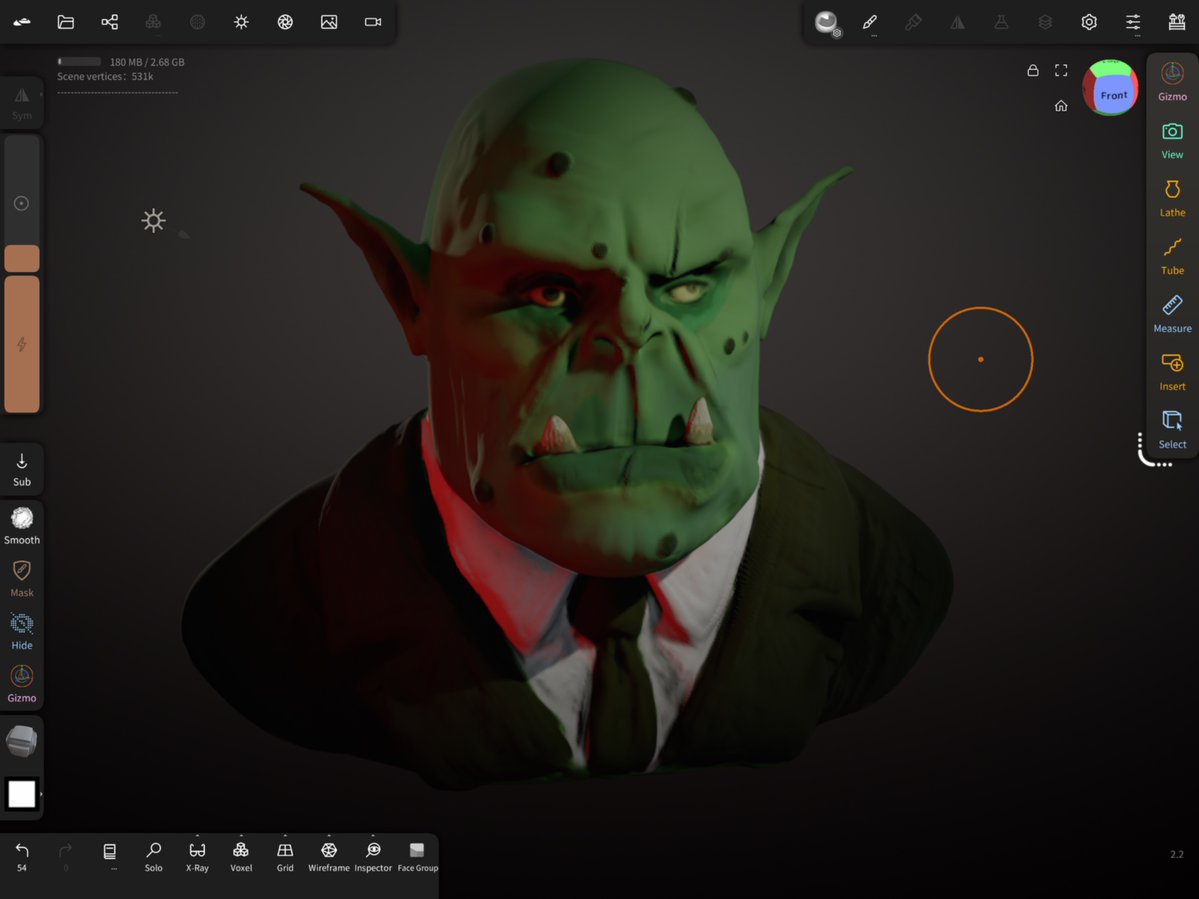 AlexGuyBooks's tweet image. All of @J0hnADouglas talk of Orc City was in my head as I started "sketching" with an iPad sculpting app last night.
I suspect this isn’t accurate to his book since I haven’t read it yet.
#OrcCity