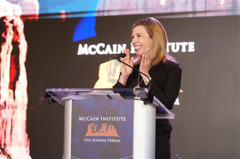 McCainInstitute's tweet image. The #SedonaForum 2025 conversations are still more important than ever. Take a look at our top takeaways from world leaders, elected officials, and distinguished journalists: mccaininstitute.org/resources/pres…