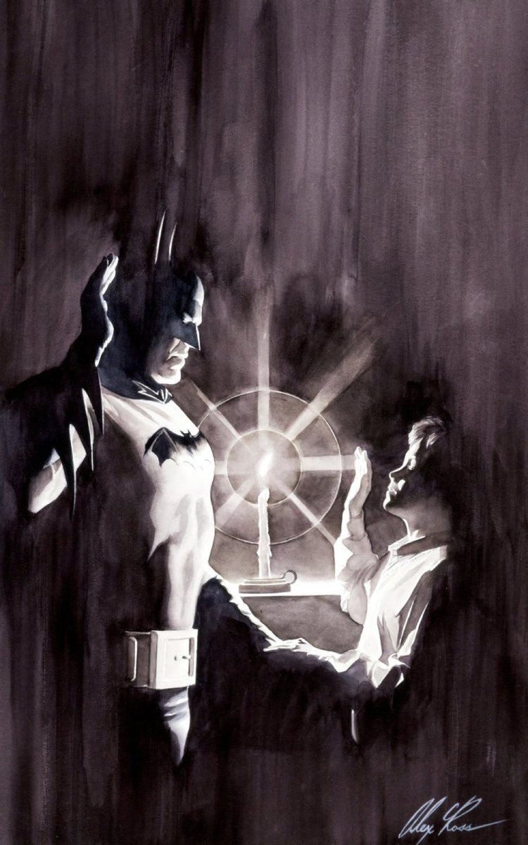 AngelaBarnes75's tweet image. "And swear that we two will fight together against crime and corruption and never to swerve from the path of righteousness."
The Oath by Bob Kane, Alex Ross, Daniel Sampere, and Jamal Campbell 🥹♥️