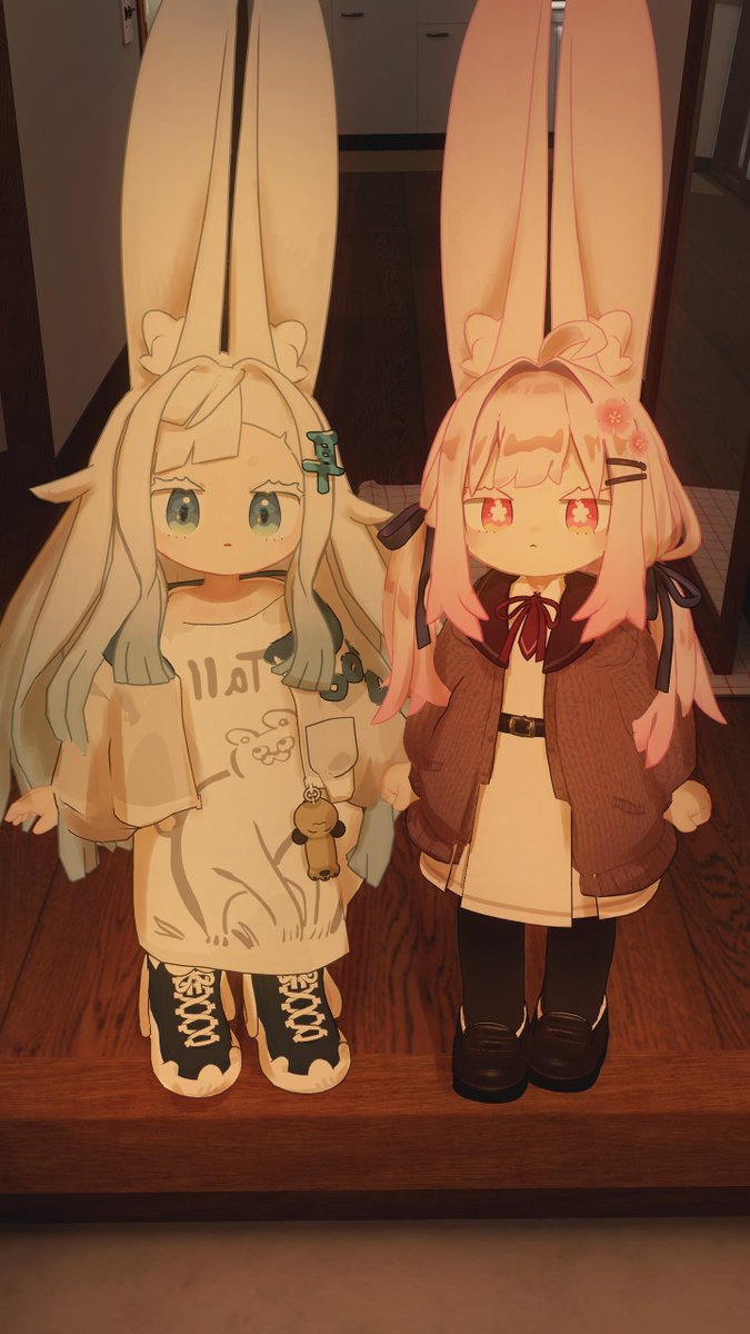 kaguka898's tweet image. 「だめ、今日はお休みじゃないから遊べないよ。
帰ってきたら沢山遊ぼう。」
「いい子にして待っててね。」
※タップ推奨
#みみのこ