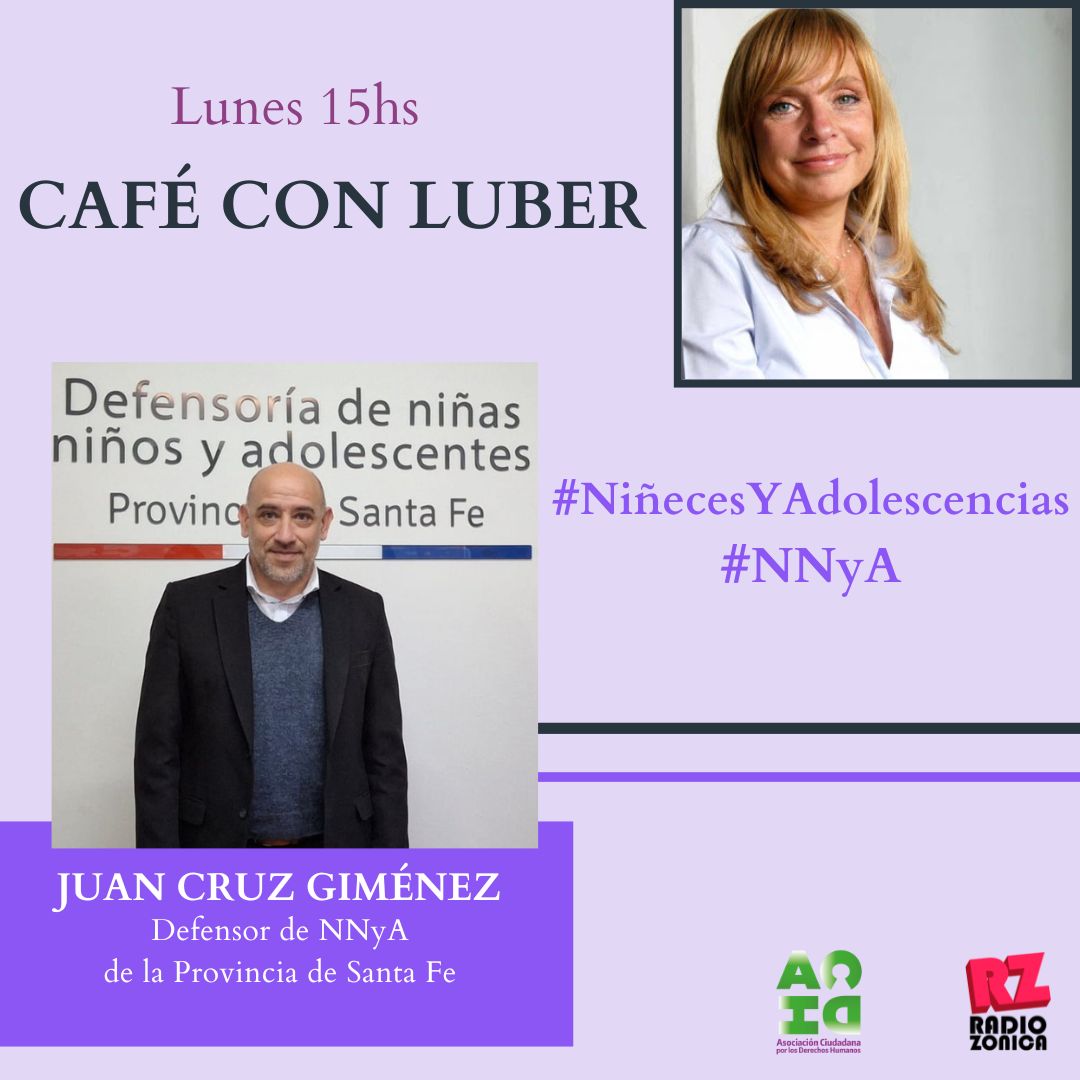 Lubertino's tweet photo. 🌍 Hoy 15hs #CafeconLuber entrevista a:
#DefensoriasNNyA
☕ Juan Cruz Giménez (Santa Fe) 
☕ Leandro Drube (Santiago del Estero)
☕ Juan Meaca (La Pampa) 
☕Rossana Franco (Misiones) 
https://t.co/61lAgRH9eh @RADIOZONICA https://t.co/lcsxEbxoRl