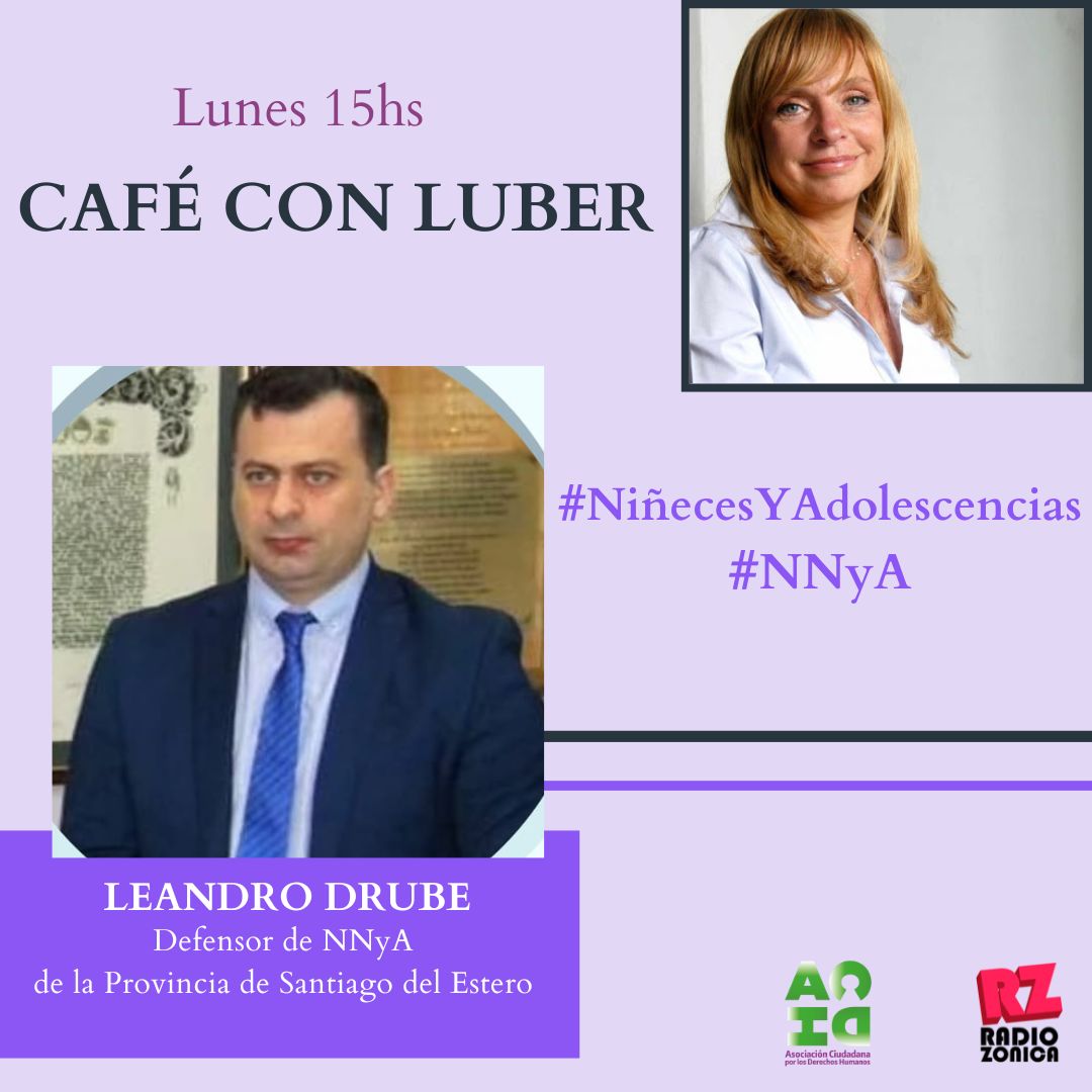 Lubertino's tweet photo. 🌍 Hoy 15hs #CafeconLuber entrevista a:
#DefensoriasNNyA
☕ Juan Cruz Giménez (Santa Fe) 
☕ Leandro Drube (Santiago del Estero)
☕ Juan Meaca (La Pampa) 
☕Rossana Franco (Misiones) 
https://t.co/61lAgRH9eh @RADIOZONICA https://t.co/lcsxEbxoRl