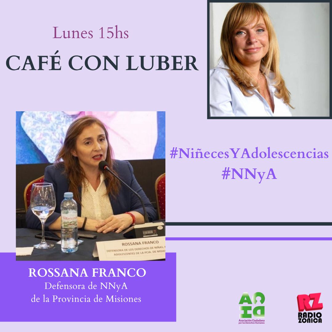 Lubertino's tweet photo. 🌍 Hoy 15hs #CafeconLuber entrevista a:
#DefensoriasNNyA
☕ Juan Cruz Giménez (Santa Fe) 
☕ Leandro Drube (Santiago del Estero)
☕ Juan Meaca (La Pampa) 
☕Rossana Franco (Misiones) 
https://t.co/61lAgRH9eh @RADIOZONICA https://t.co/lcsxEbxoRl