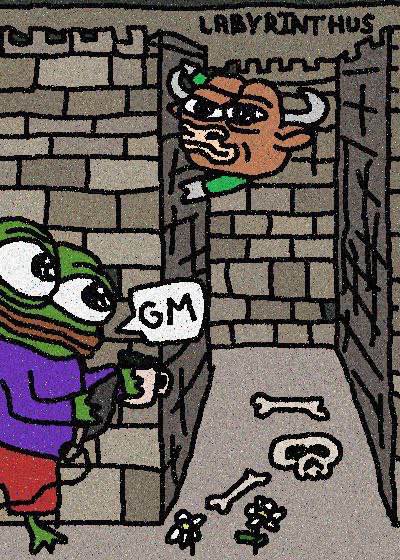 MojoResin's tweet image. GM frens, fams, and feds! A late post but I'm here. Welcome to #MayhemMonday. You may all sigh relievedly.
A lot of twists and turns lie ahead in this coming week. I predict a labyrinthian series of lies, misdirection, and maybe even a Minotaur or two. Coffee up accordingly. ☕️
