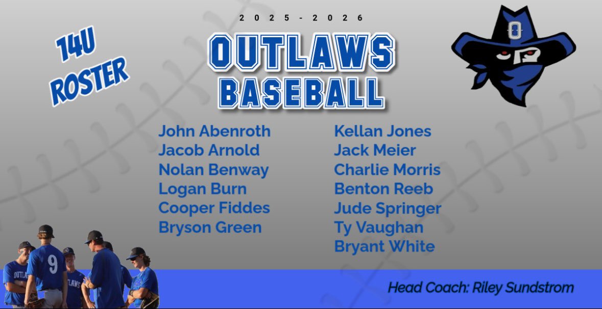 Excited to announce our 14u team for the 2025-2026 season. Super talented group that will only continue to grow on and off the field.