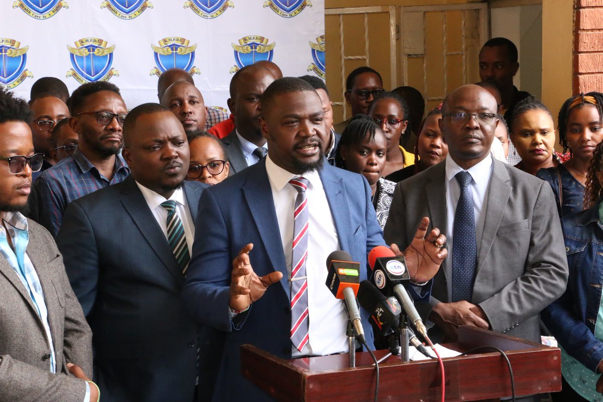 Davji's tweet image. System Failure in Kiambu: KMPDU Demands Interns withdrawal, and Urgent Action
On Thursday, July 24th, KMPDU will launch a full-scale demonstration in response to the escalating crisis in Kiambu County. Effective immediately, we are withdrawing all medical interns posted to…