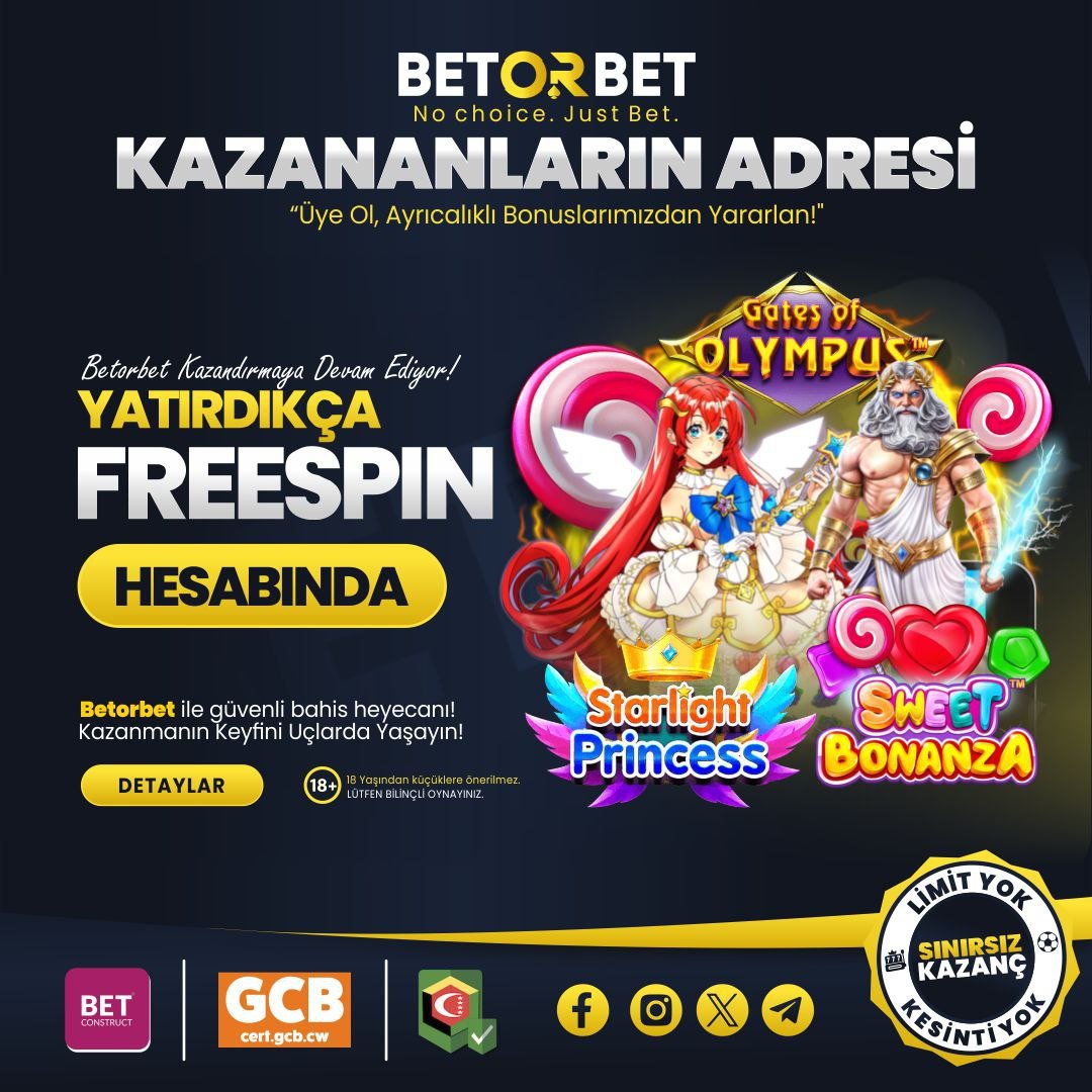 🎉 Günlük yatırımınıza özel freespinlerle kazancınızı katlayın! 

🚀 Betorbet'te her gün yeni fırsatlar sizi bekliyor. 

✅ Hemen yatırım yapın, şansınızı deneyin!

#BetorBet Güncel Giriş👉tinyurl.com/bobgiris