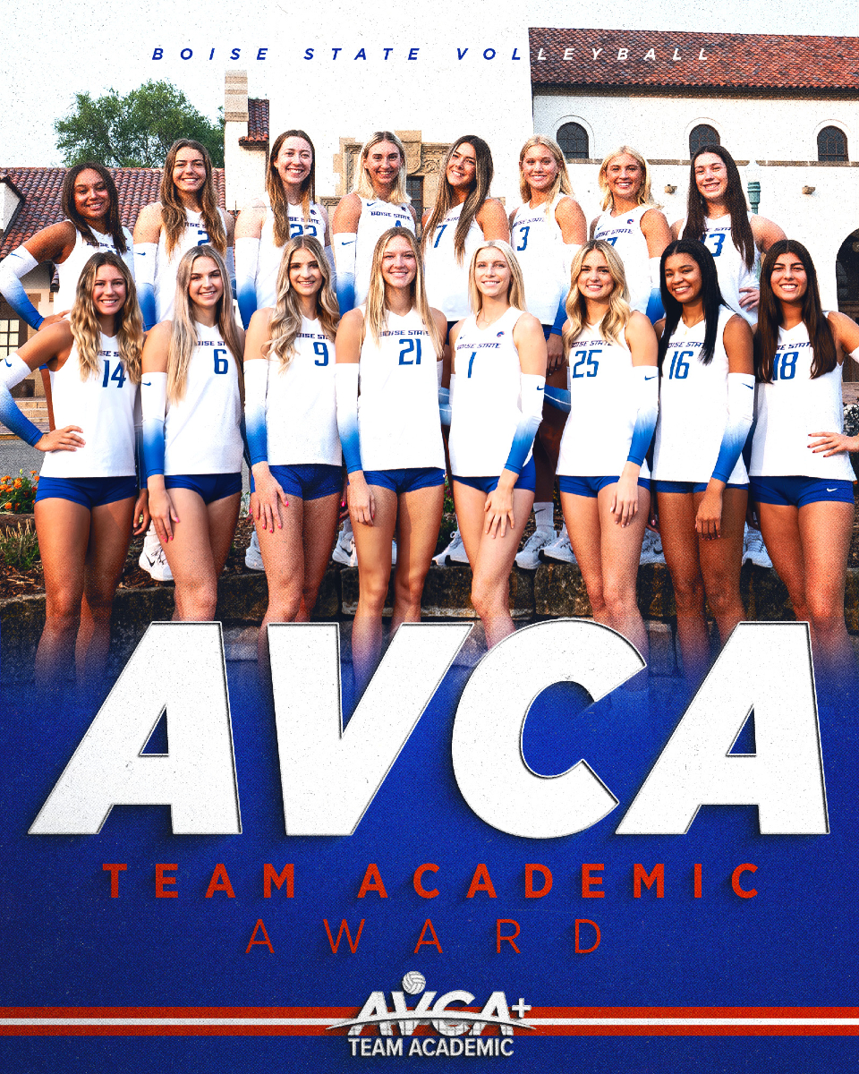 BroncoSportsVB's tweet image. Boise State volleyball was named an AVCA Academic Team award winner. The Broncos turned in a combined team GPA of 3.47.
Nice Job Broncos‼️🏐🐴
#BleedBlue #WhatsNext