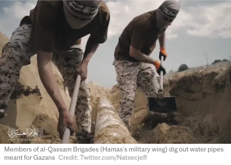 Water shortage? Weird. Maybe someone should stop digging up the infrastructure to bomb their neighbors.