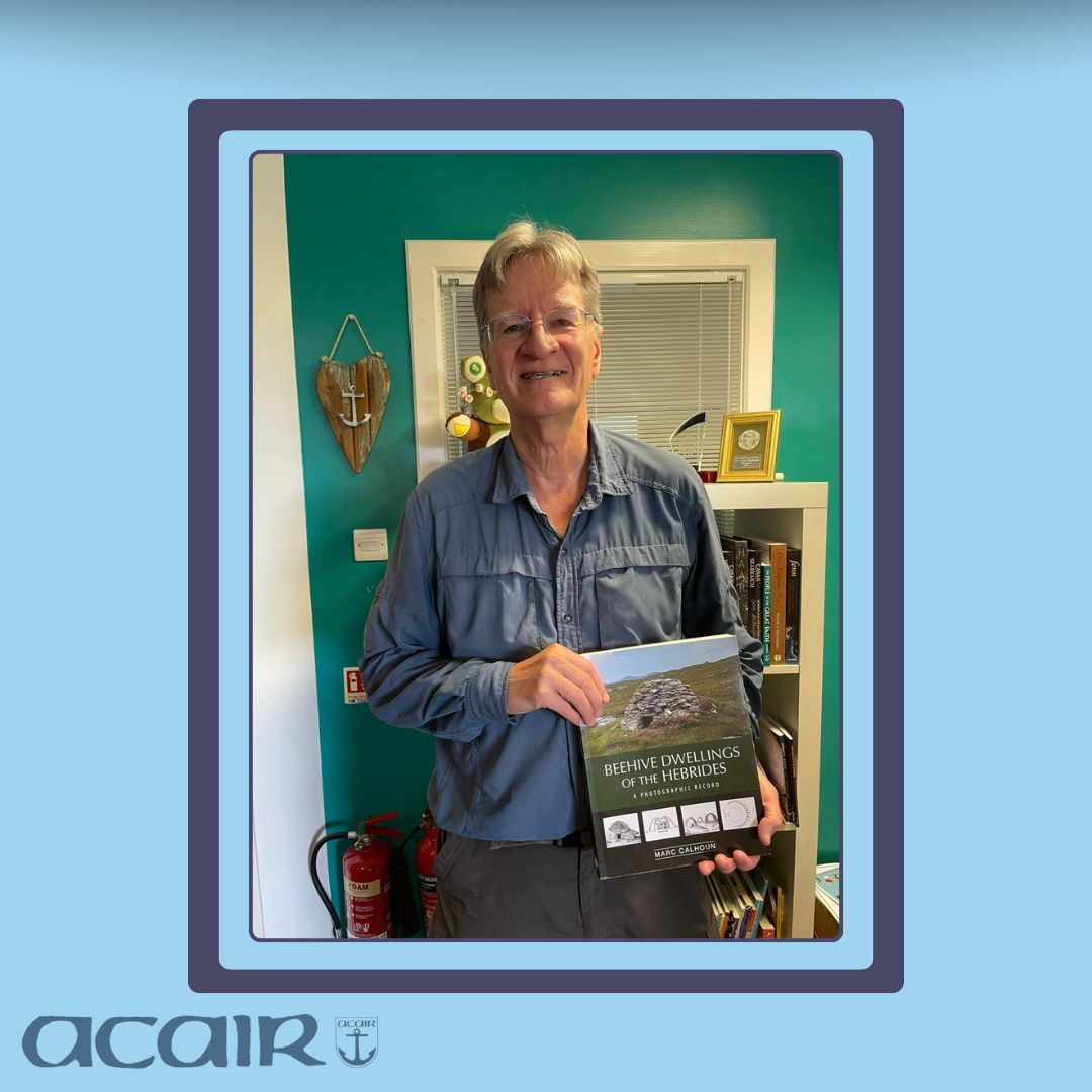 AcairBooks's tweet image. We had a lovely visit from Marc Calhoun, author of Beehive Dwellings of the Hebrides, when he was visiting the island earlier this month. It's always a great to have authors pop in for a cuppa and a chat.
📗 acairbooks.com/books/beehive-…
#Acair #books #reading #beehivedwellings