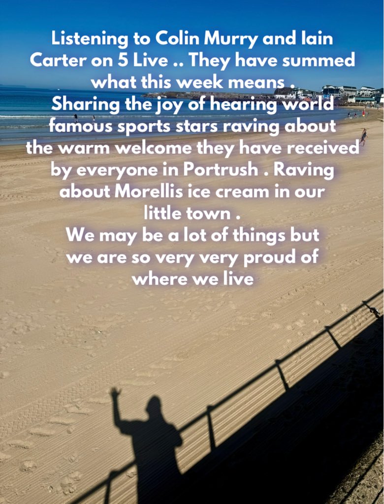 Alan Simpson (@alansimpsonni) on Twitter photo Want to know what <a href="/TheOpen/">The Open</a> meant to Portrush. Go to <a href="/BBCSounds/">BBC Sounds</a> and have a listen to <a href="/ColinMurray/">colin murray</a> ( The Maine Man’s brown lemonade) & <a href="/iaincartergolf/">Iain Carter</a> yesterday morning. They both just Know Want to know what <a href="/TheOpen/">The Open</a> meant to Portrush. Go to <a href="/BBCSounds/">BBC Sounds</a> and have a listen to <a href="/ColinMurray/">colin murray</a> ( The Maine Man’s brown lemonade) & <a href="/iaincartergolf/">Iain Carter</a> yesterday morning. They both just Know
