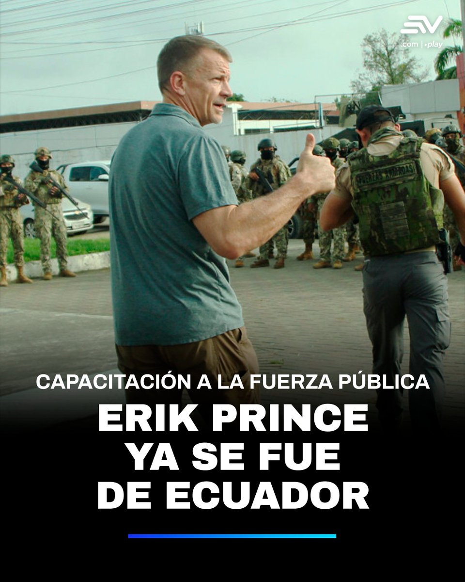 🚨 El exmilitar estadounidense, Erik Prince, capacitará a la fuerza pública. Hasta el momento se desconocen los términos del contrato y cuánto le costará al país esas capacitaciones. 📲 bit.ly/4nVbpk1