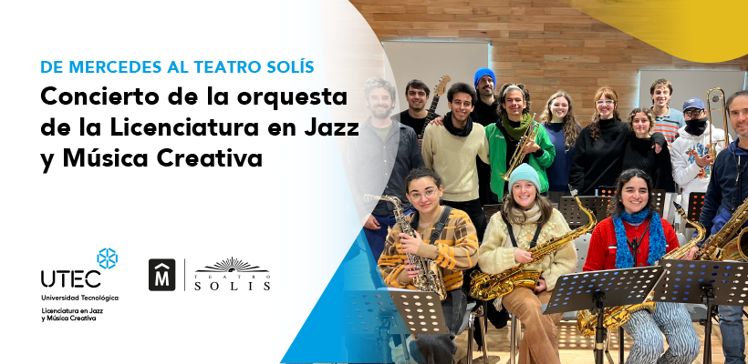 Por primera vez en el <a href="/TeatroSolis/">Teatro Solís</a>, la orquesta de la Licenciatura en Jazz y Música Creativa de UTEC Mercedes presenta un concierto único para todo público 🎷✨

🗓️ 6 de agosto, 18:30 hs