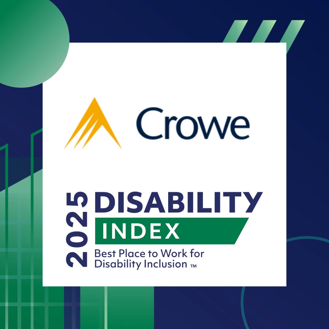 CroweUSA's tweet image. As we celebrate #DisabilityPrideMonth, Crowe is proud to be named a Best Place to Work for Disability Inclusion for the second consecutive year. View the full report here bit.ly/44Mr0Lf  #GoCrowe #DisabilityEqualityIndex