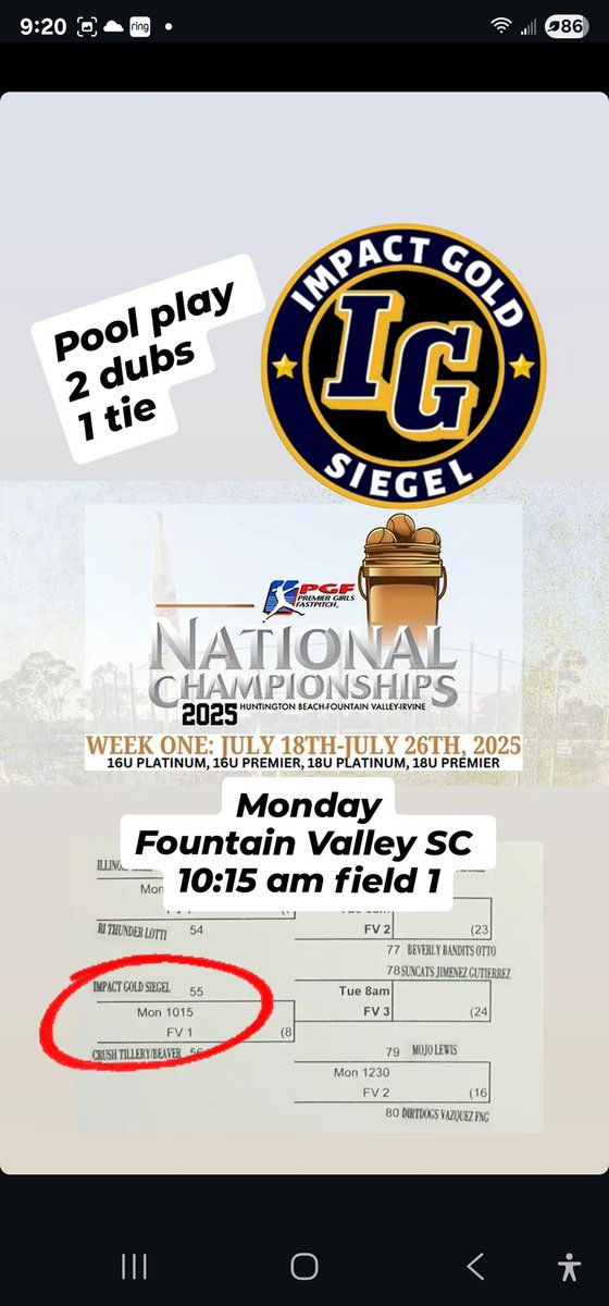 Today 10:15 AM Fountain Valley Sports Complex field 1.
Let's Go!

<a href="/PGFnetwork/">PGF</a>

instagram.com/stories/impact…