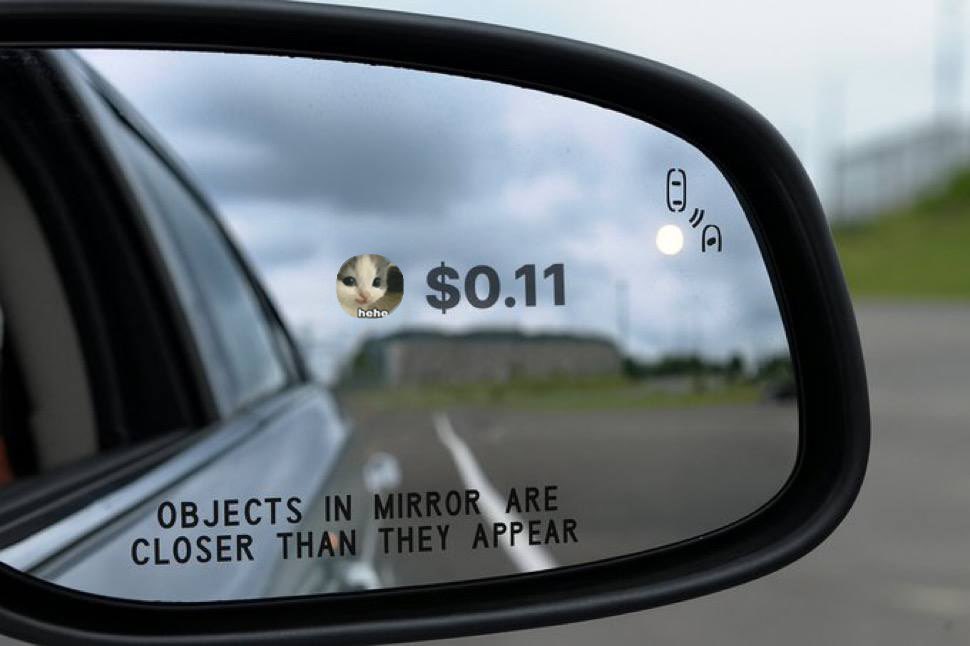 objects in the mirror are closer than they appear
