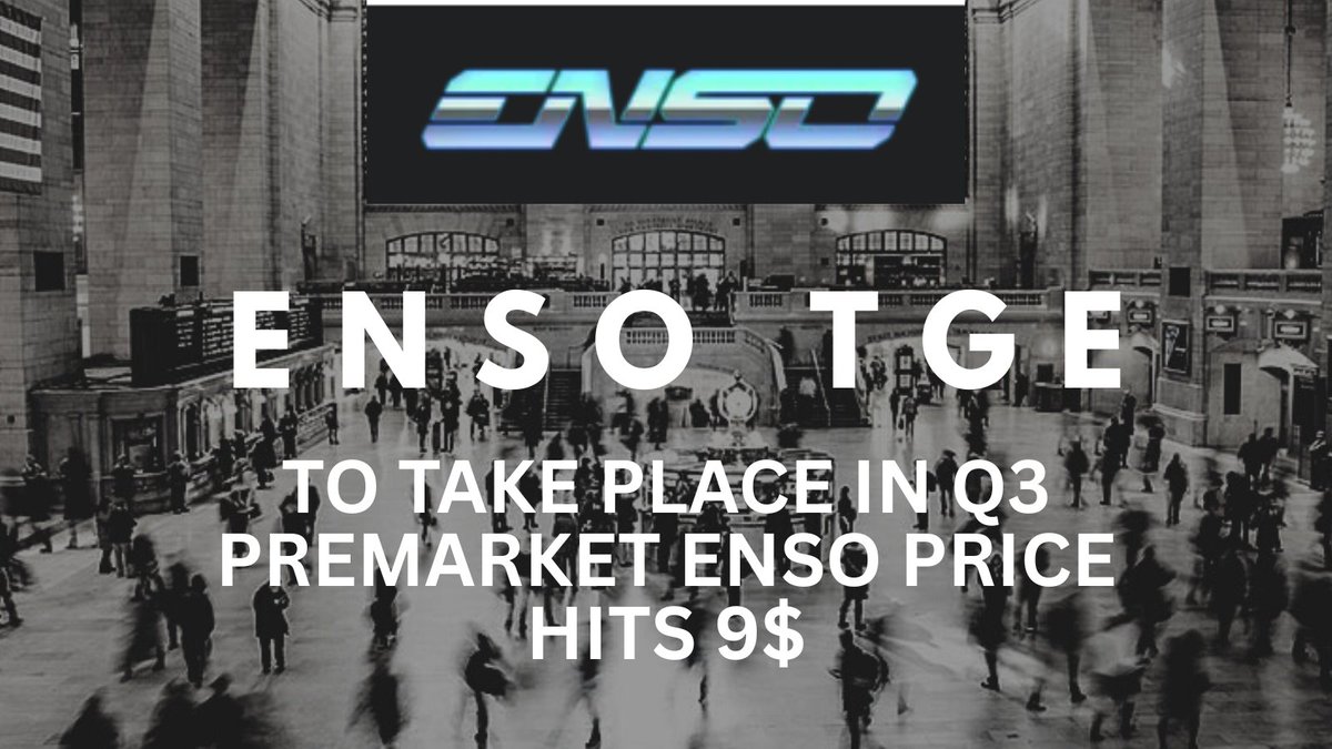 BloodyToken's tweet photo. 1/ Premarket prices for $ENSO? Interesting, not definitive. They show scarcity &amp; emotion, not always value. Don’t chase it, but don’t ignore it. That $9? Hype to some, earned to those who’ve watched @EnsoBuild https://t.co/xvnlF1wyNx