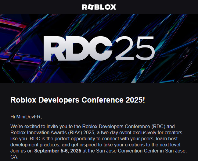 MiniSandbox's tweet photo. YAY FINALLY, already booked everything (flights, hotels..) #Roblox #RobloxDev #RDC25 https://t.co/m79rLY7v59