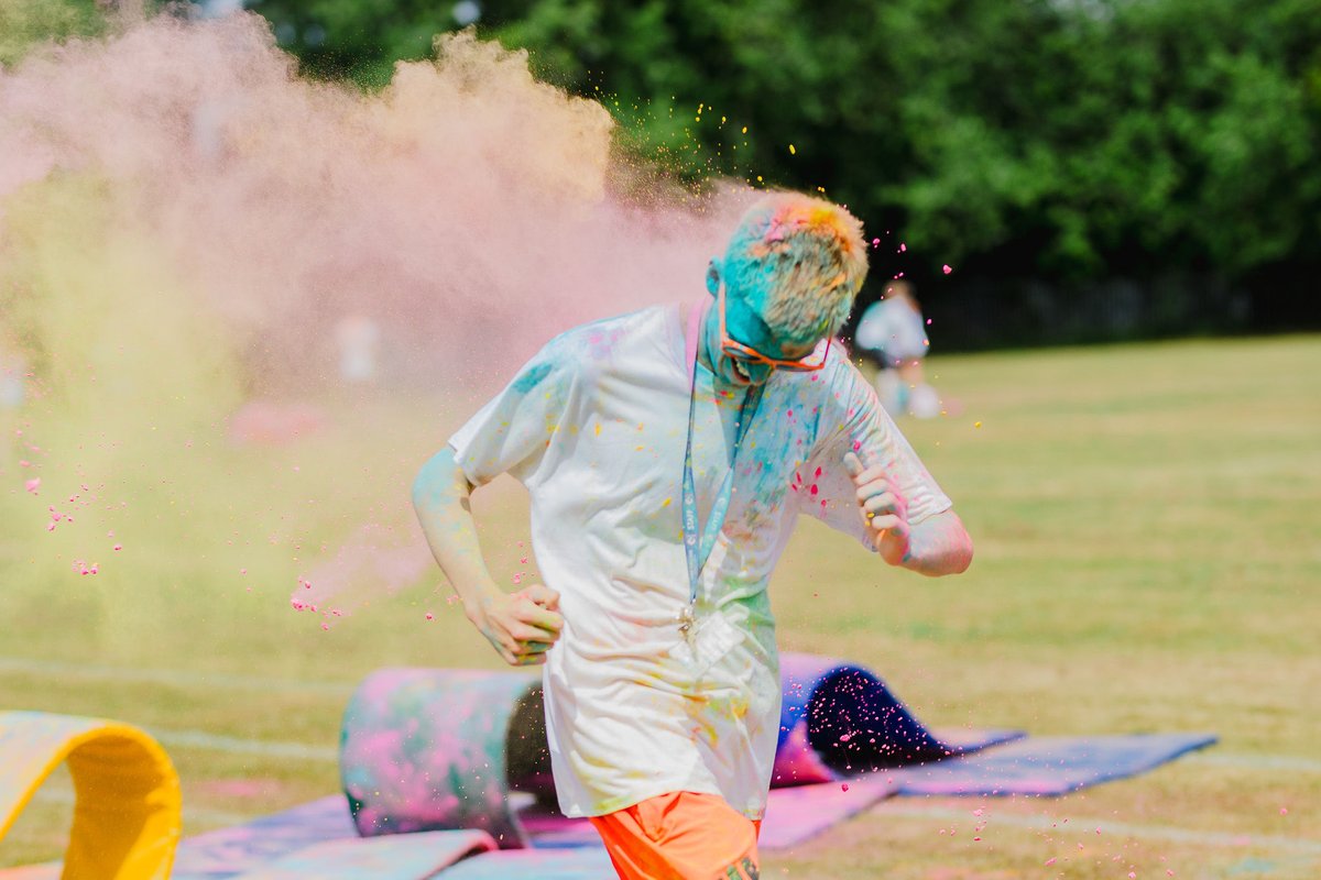 KirkHallamCA's tweet photo. Who knew raising money for @UKTSA would be so colourful and so fun?! 

#colourrun #Ilkeston #community #kirkhallam 

@Sport_England
@ilkestonlife
#KHCA https://t.co/0fPUcrlioy