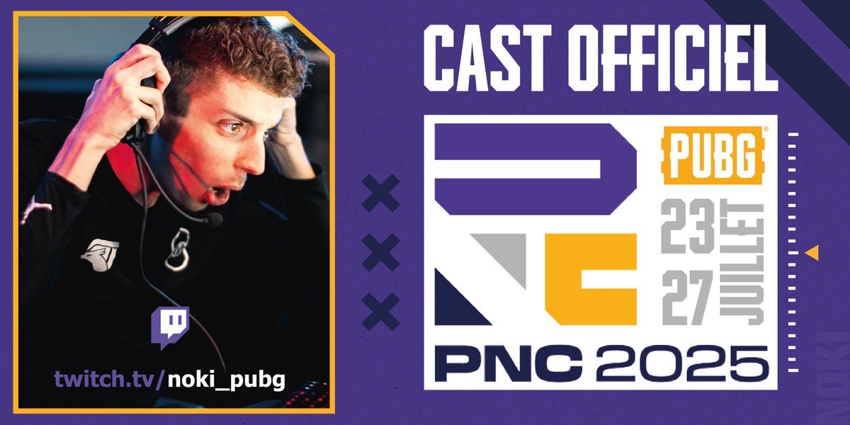 La Coupe de Monde de PUBG "Nation Cup" le plus gros évènements de l'année avec les meilleurs Nations du jeu (Korea, China, USA, Fra..) sera diffusé en direct sur ma chaine twitch !

・🗓 Du Mer 23 au Dim 27 juillet
・🕚À partir de 11h00 chaque jour
・🇫🇷: twitch.tv/noki_pubg