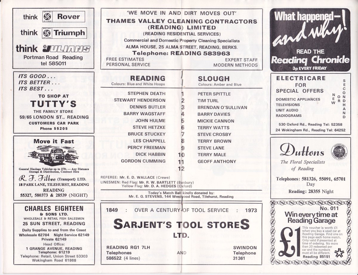 HertsRoyal's tweet image. Arthur Best tells us that as #readingfc played Slough Town in this FA Cup tie in November 1973, we had just signed an amateur striker from Walton &amp;amp; Hersham called Robin Friday, wonder if he turned out to be any good, perhaps similar incoming this week @TheTilehurstEnd @cribsie