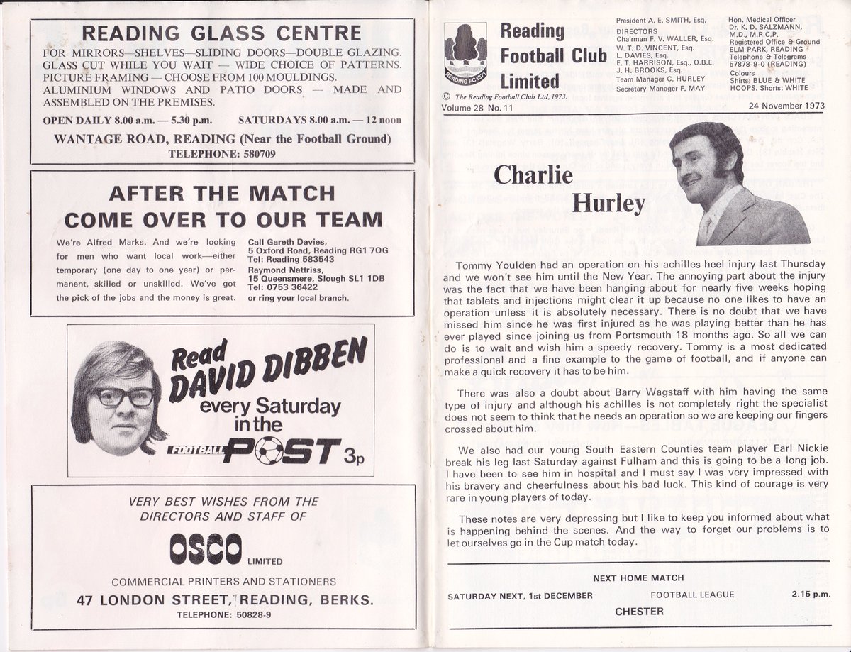 HertsRoyal's tweet image. Arthur Best tells us that as #readingfc played Slough Town in this FA Cup tie in November 1973, we had just signed an amateur striker from Walton &amp;amp; Hersham called Robin Friday, wonder if he turned out to be any good, perhaps similar incoming this week @TheTilehurstEnd @cribsie