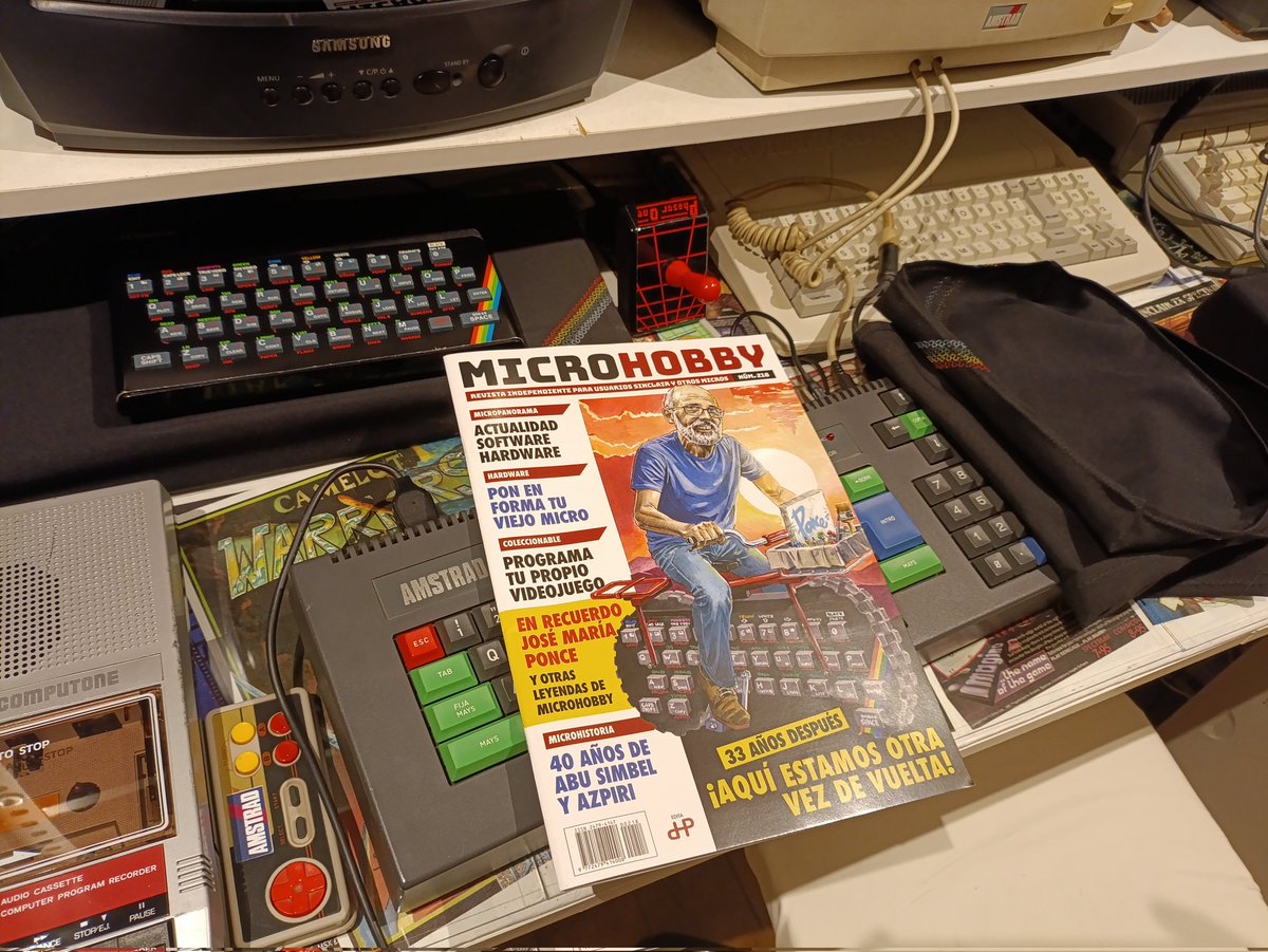 LordFredPixel's tweet image. Ya me ha llegado la nueva MicroHobby... Sólo decir que creo que va a ser un éxito... Una revista en 2025 que habla de Abu Simbel o de Sir Fred no puede fallar jajajaja... más amor no puede haber. Mi más sincera enhorabuena!
@MicroHobbyPapel @jlsanzf @juanlos_garcia @YedaiJamao