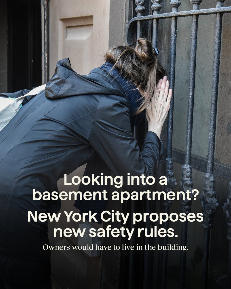 Gothamist's tweet image. Experts say that without proper implementation, new rules for basement and cellar units could push vulnerable tenants and landlords further underground: bit.ly/45fcfAs