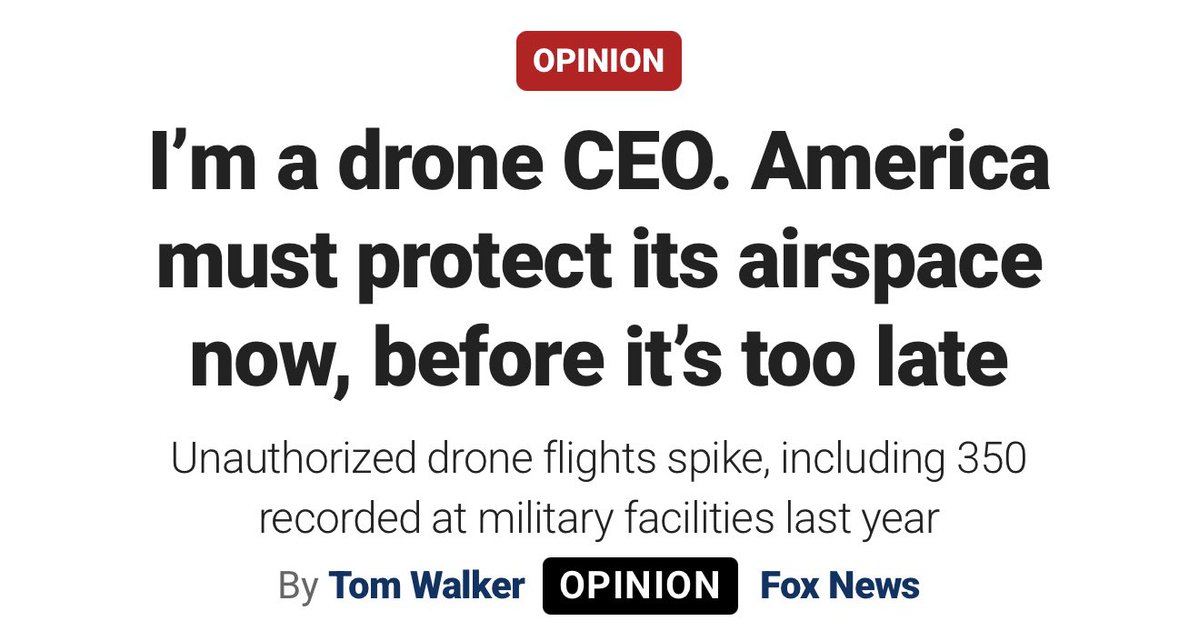 RepPatHarrigan's tweet image. Last year, 350 drones breached U.S. military airspace, and while we have the tools to stop them, we lack the system to connect and deploy at scale.
That’s why I launched SkyFoundry to mass-produce advanced drones and build the hub where our military and private sector can…