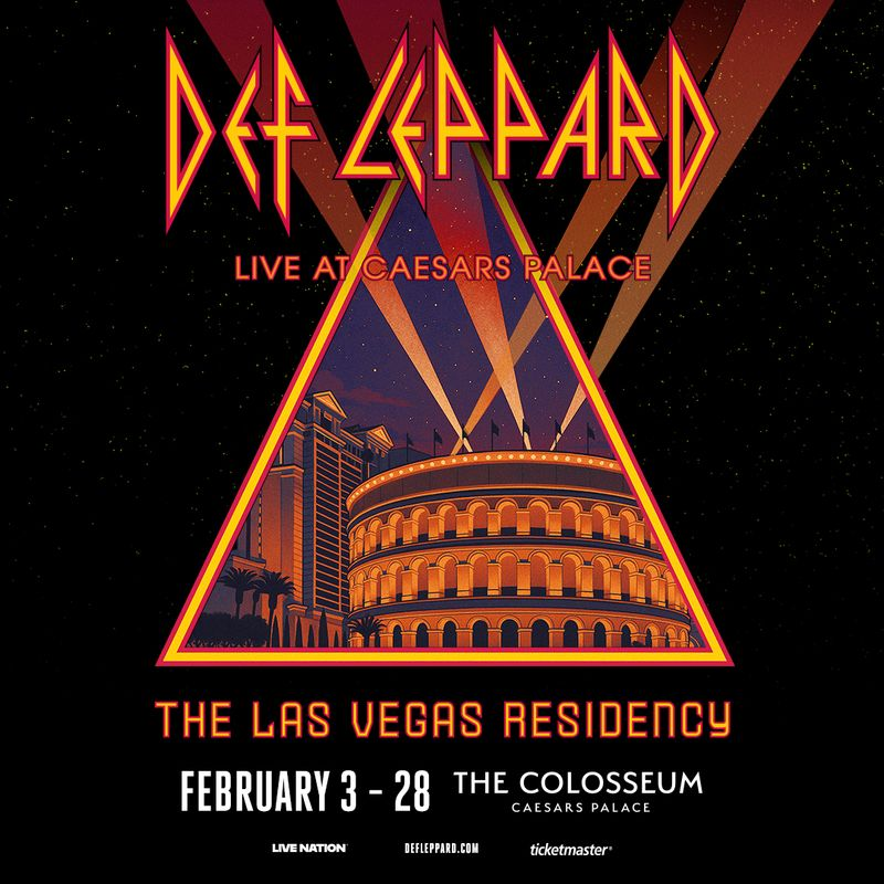 RockCellarMag's tweet image. Def Leppard Sets ‘Def Leppard: Live at Caesars Palace The Las Vegas Residency’ for February 2026 rockcellarmagazine.com/def-leppard-la…