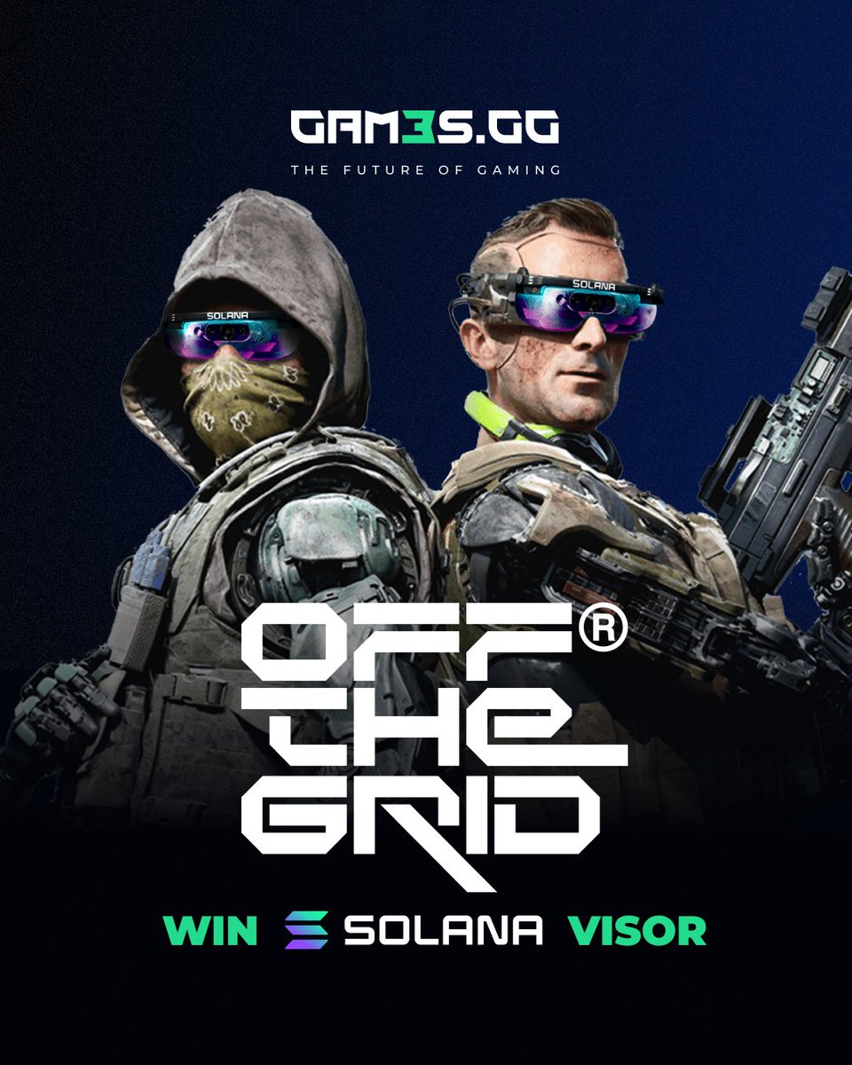 GAM3Sgg_'s tweet image. If you don’t look this cool in @playoffthegrid, are you even trying?
Enter to win a @GamingOnSolana_ visor in 2 easy steps: gam3s.gg/quests/teardro…