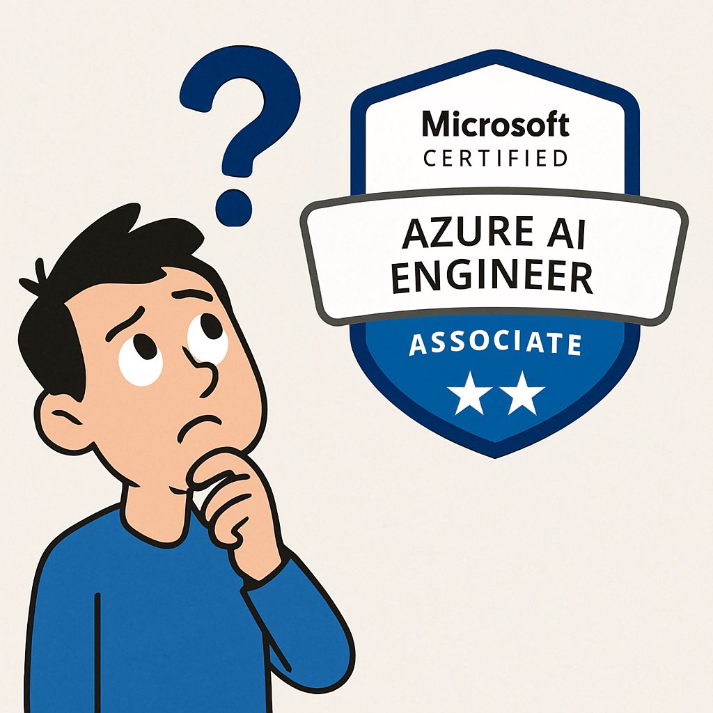 ITSupportBlog's tweet image. Preparing for the Azure AI Engineer (AI-102) certification? 🤖
Here are some FREE learning resources to help you get started:
🔵 Microsoft Learn Learning Path
learn.microsoft.com/en-us/credenti…
🔵 Azure AI Engineer Study Cram on YouTube
youtu.be/I7fdWafTcPY
🔵 Exam prep videos…