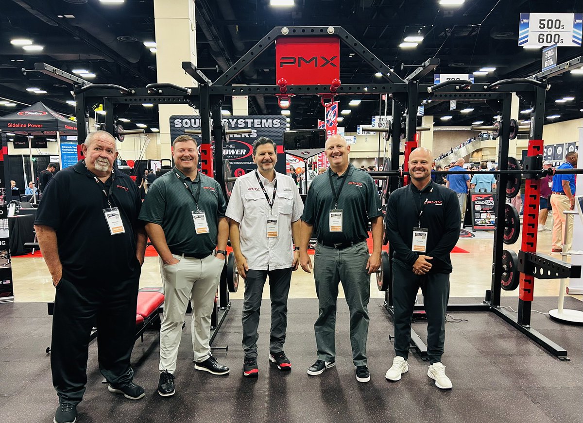 PMXProMaxima's tweet image. Day ✌🏼at @THSCAcoaches Coaching School. The PMX- Texas Dream Team is ready to get started on your next weight room. Come see us in Booth 248.
Born & Built in Texas. 🇺🇸💪🏽