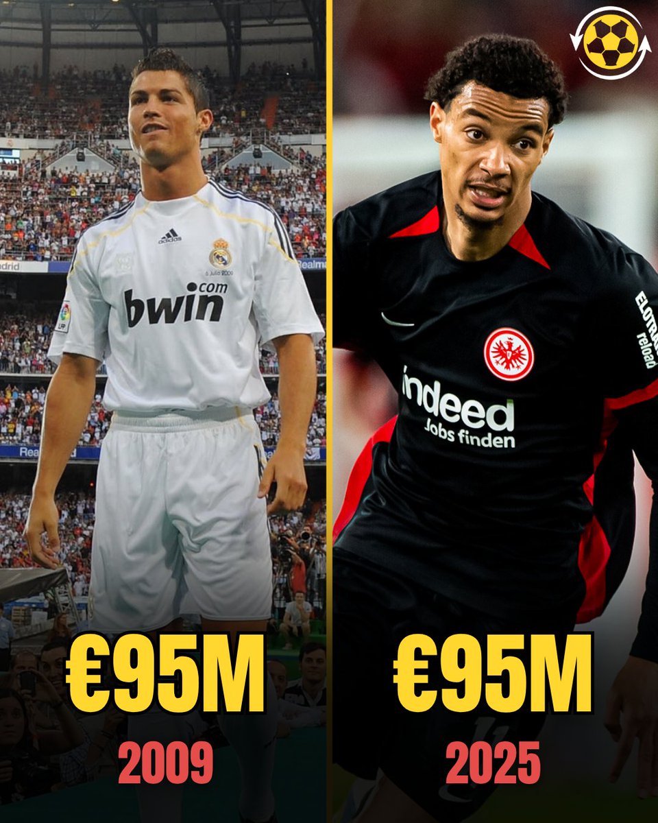 🚨 €95M in 2009 // €95M in 2025 💀