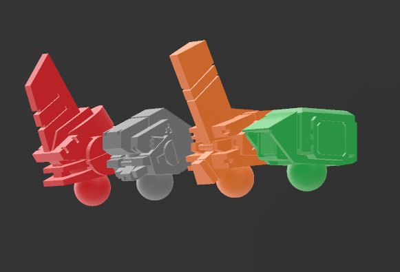 Mokiplamo's tweet image. 4 optional heads designed now.
