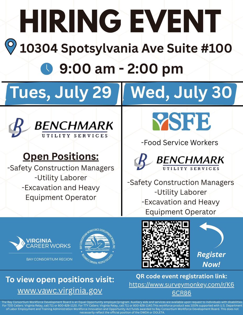 Virginia Career Works Bay Consortium Region (@bayvacareers) on Twitter photo 