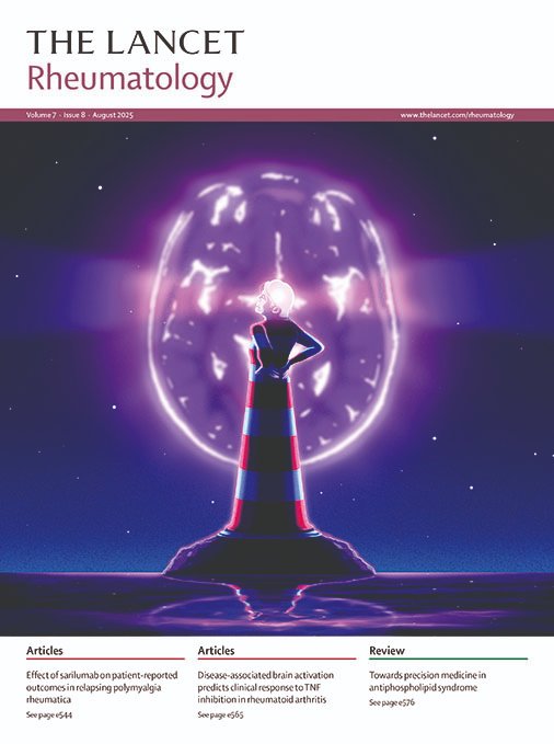 TheLancetRheum's tweet image. Our August issue is live!
Including research on patient-reported outcomes in #PMR, maternal autoantibodes and fetal congenital heart block, and occupational therapist-led care for hand #OA, plus much more! thelancet.com/journals/lanrh…
Cover by Sara Gironi Carnevale