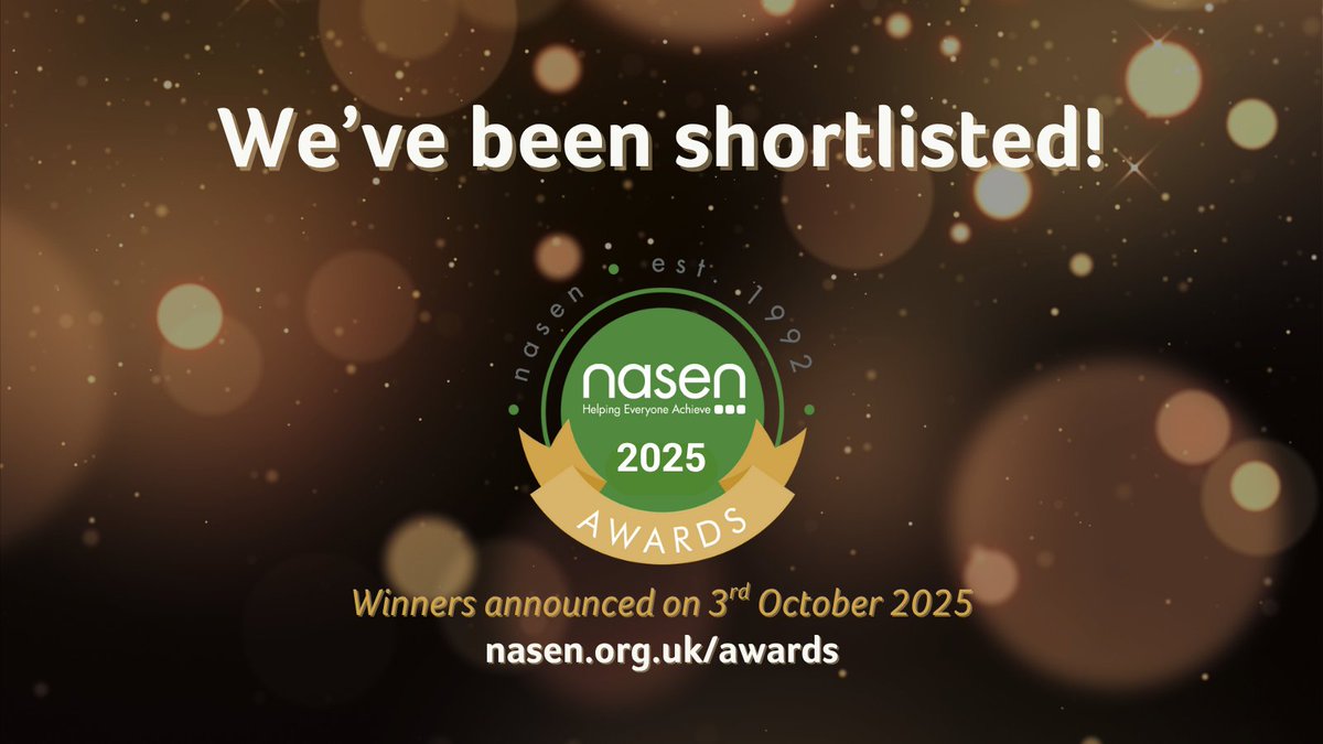Carlton Bolling (@carltonbolling) on Twitter photo We're honoured to be nominated for NASEN Secondary Provision of the Year 2025! Grateful to such a reputable organisation for recognising our commitment to inclusion and celebrating every learner. #NASENAwards2025 #excellenceforall We're honoured to be nominated for NASEN Secondary Provision of the Year 2025! Grateful to such a reputable organisation for recognising our commitment to inclusion and celebrating every learner. #NASENAwards2025 #excellenceforall