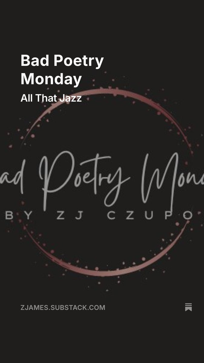 Good Monday Cool Cats and Hot Kittens. Check out my latest bad poem about jazz at zjames.substack.com. Later 'gator.