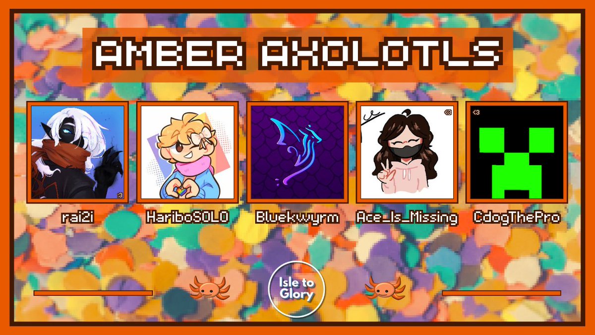 Isle To Glory (@isletoglorymcci) on Twitter photo 🥳Announcing the Amber Axolotls!
<a href="/_rai2i/">raii :D (more active on butterfly site)</a> <a href="/HariboSOLO/">HariboSOLOW (short gay idiot)</a> <a href="/Bluekwyrm/">Bluekwyrm</a> <a href="/Ace_Is_Missing_/">Ace_Is_Missing</a> <a href="/CdogThePro/">CdogThePro</a>
Watch them have a blast in ITG Party 2 on Thursday July 24th at 4pm EST! 🥳Announcing the Amber Axolotls!
<a href="/_rai2i/">raii :D (more active on butterfly site)</a> <a href="/HariboSOLO/">HariboSOLOW (short gay idiot)</a> <a href="/Bluekwyrm/">Bluekwyrm</a> <a href="/Ace_Is_Missing_/">Ace_Is_Missing</a> <a href="/CdogThePro/">CdogThePro</a>
Watch them have a blast in ITG Party 2 on Thursday July 24th at 4pm EST!