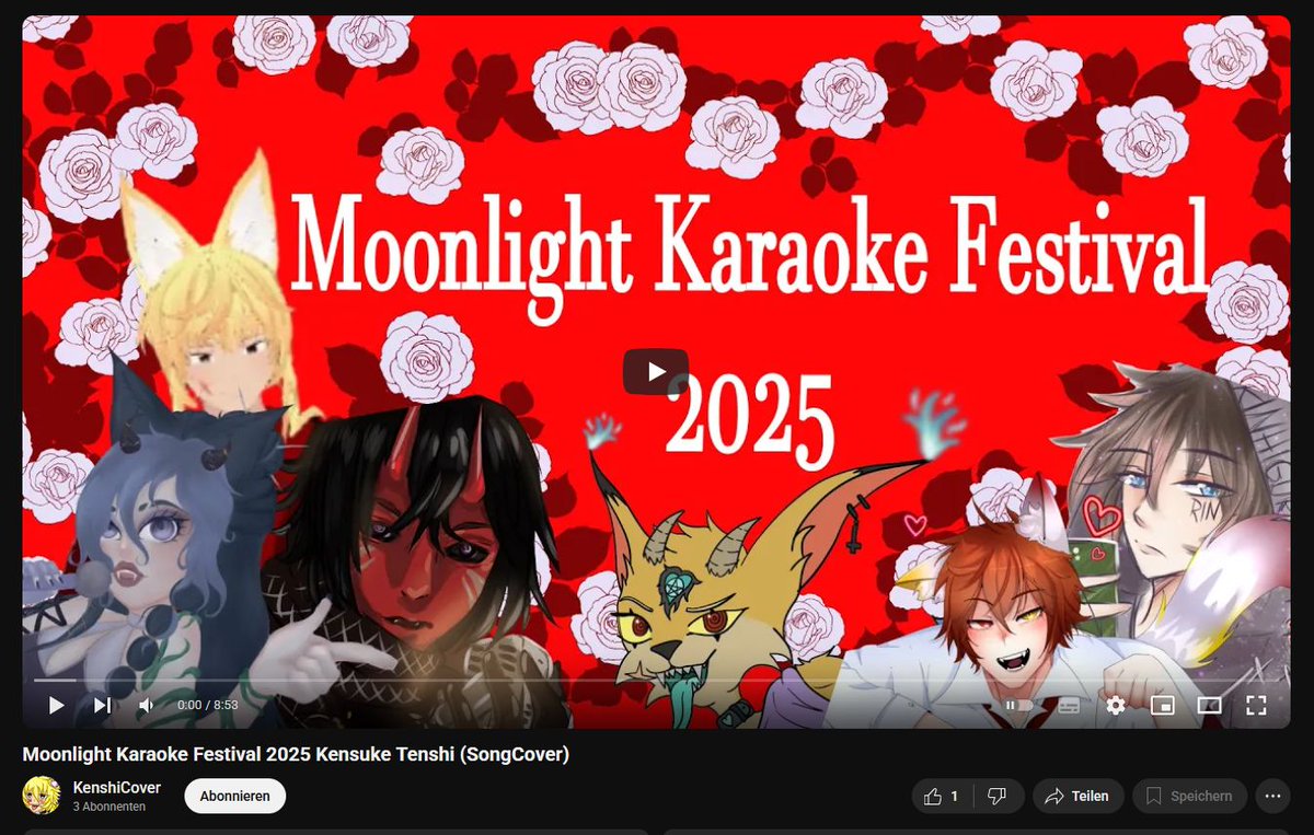 Kensuke_Tenshi @NonkiKon🦊 🇩🇪 GERVTuber (@kensuke_tenshi) on Twitter photo So Leute der Auftritt vom Moonlight Karaoke Festival 2025 kam gerade bei meinem Song Cover Kanal Hoch.
Da ich diesmal nicht alleine singe, sind als Gäste <a href="/franzi8719/">franzi8719</a> <a href="/eli_vtuber/">Eli VTuber</a> <a href="/eric_drevis/">Eric Drevis</a> @FlyFly
Zeichnungen 2 video von <a href="/ItsArend/">AREND</a>
Also hört mal rein Video unten⬇️ So Leute der Auftritt vom Moonlight Karaoke Festival 2025 kam gerade bei meinem Song Cover Kanal Hoch.
Da ich diesmal nicht alleine singe, sind als Gäste <a href="/franzi8719/">franzi8719</a> <a href="/eli_vtuber/">Eli VTuber</a> <a href="/eric_drevis/">Eric Drevis</a> @FlyFly
Zeichnungen 2 video von <a href="/ItsArend/">AREND</a>
Also hört mal rein Video unten⬇️