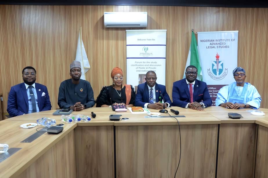 Damilola S. Olawuyi, SAN, FCIArb (@dsolawuyi) on Twitter photo It was my great pleasure today in Abuja, Nigeria to welcome participants to the opening ceremony of this year's Certificate of Advanced Studies in International Law and Diplomacy course organized by <a href="/Nigeria_ILA/">ILA NIGERIA</a> and <a href="/nialsorg/">NIGERIAN INSTITUTE OF ADVANCED LEGAL STUDIES</a>. It was my great pleasure today in Abuja, Nigeria to welcome participants to the opening ceremony of this year's Certificate of Advanced Studies in International Law and Diplomacy course organized by <a href="/Nigeria_ILA/">ILA NIGERIA</a> and <a href="/nialsorg/">NIGERIAN INSTITUTE OF ADVANCED LEGAL STUDIES</a>.