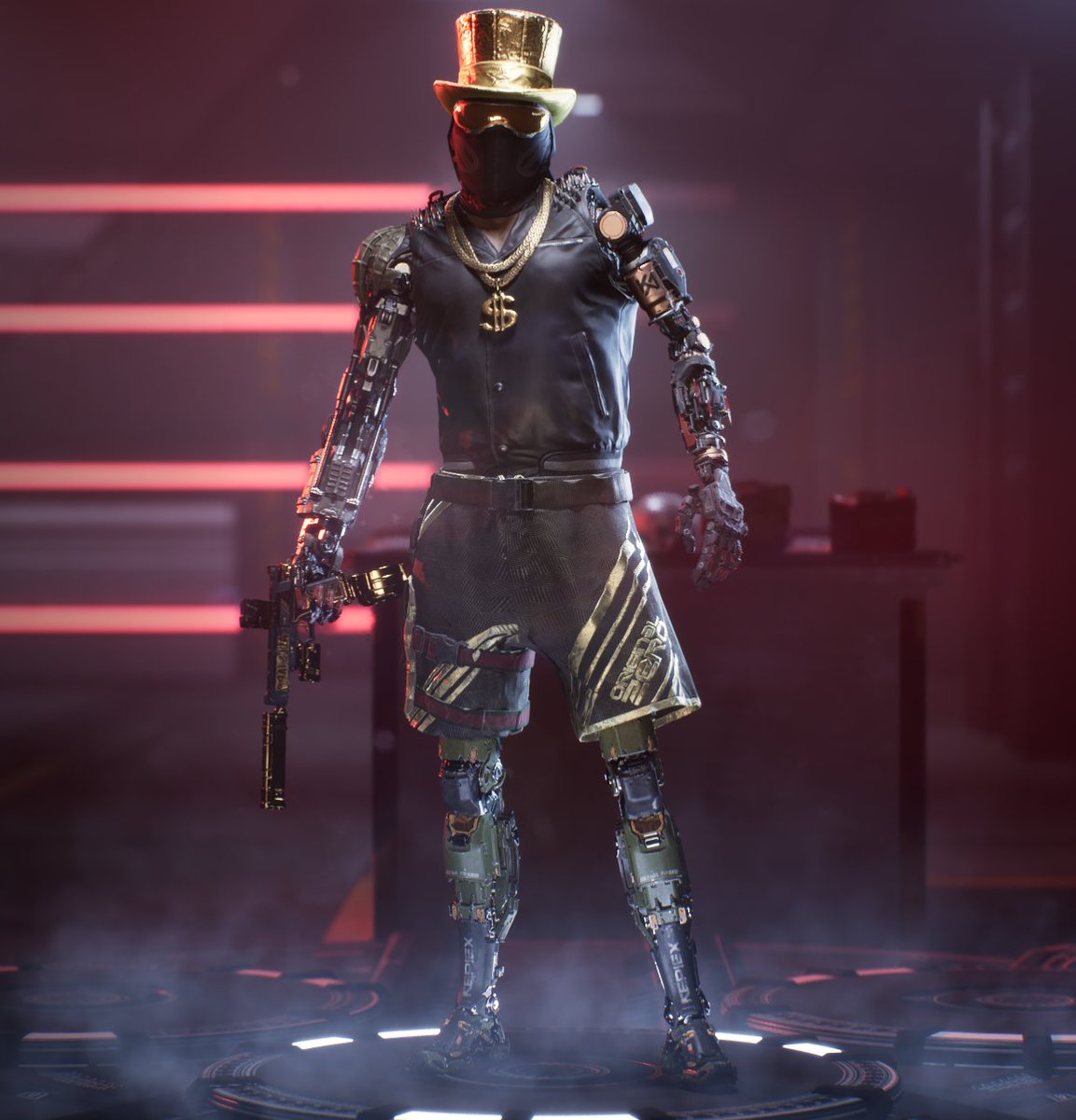 rocketmeats's tweet image. Silence mask with Gold Hat and DJ shirt goes hard
