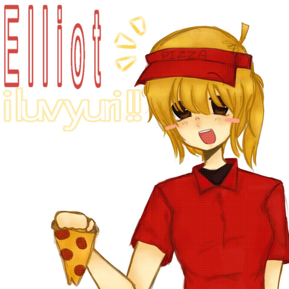 p_udd1ngi's tweet image. first eva post ^_^ drew elliot with boobs for @marshb4llz hieehhe