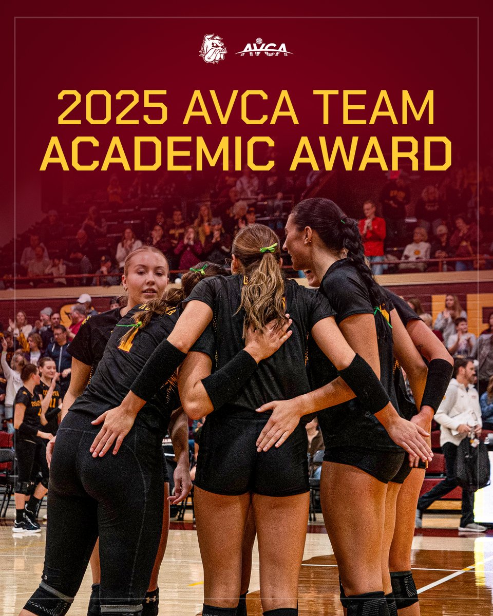 UMDBulldogs's tweet image. Volleyball Earns 2025 AVCA Team Academic Award
More on the Academic Awarded Bulldogs: umdbulldogs.com/news/2025/7/21…