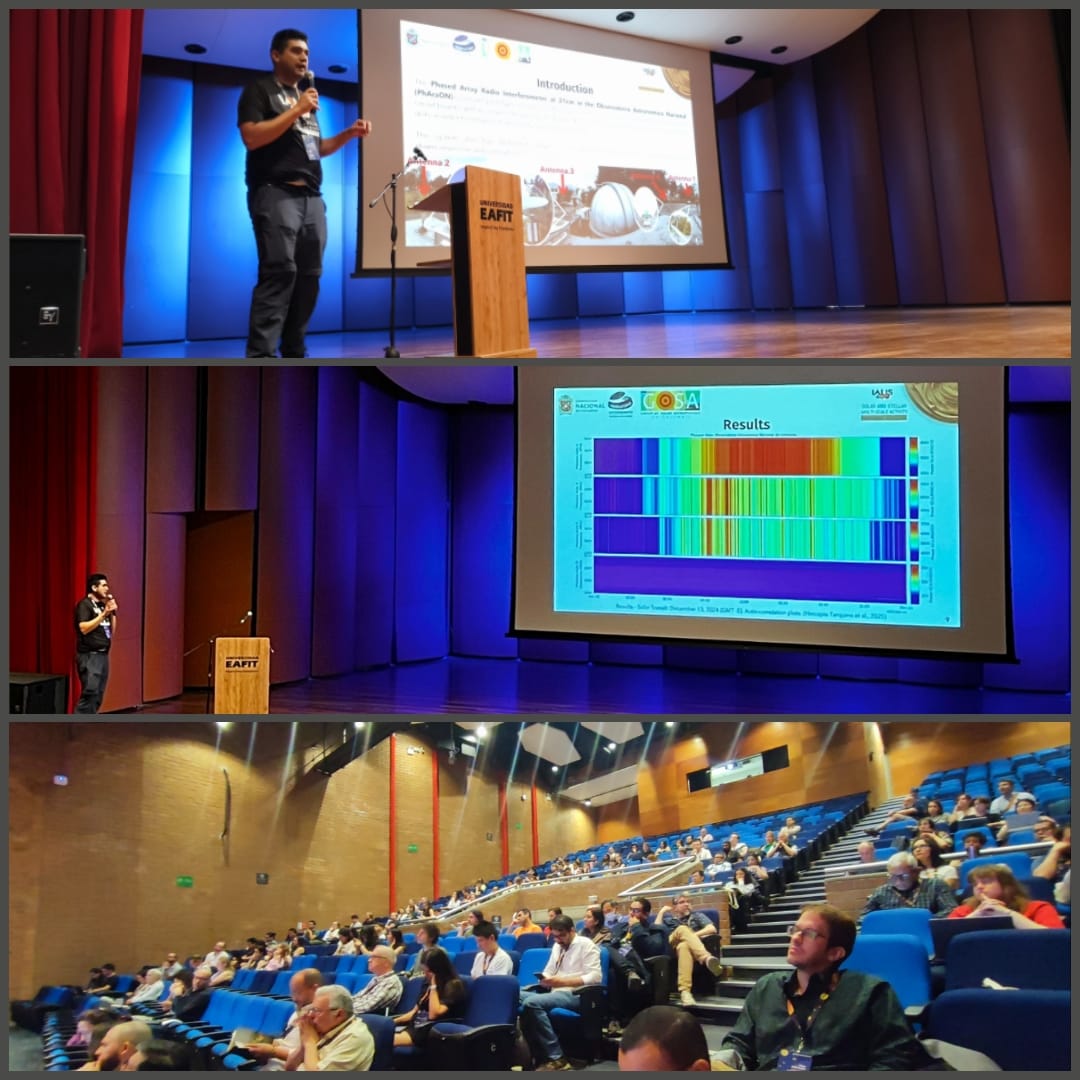 Jonhatan BS (@jonhbs) on Twitter photo My participation in the #IAUS400, talking about the radio-interferometer for solar observations in 21cm (PhAraON), implemented by <a href="/tarquino07/">Sebastián Hincapié Tarquino</a> in the <a href="/astronomiaOAN/">Observatorio Astronómico - Universidad Nacional</a>. Thanks to <a href="/tarquino07/">Sebastián Hincapié Tarquino</a> and <a href="/astrosvd/">Santiago Vargas</a> for this opportunity My participation in the #IAUS400, talking about the radio-interferometer for solar observations in 21cm (PhAraON), implemented by <a href="/tarquino07/">Sebastián Hincapié Tarquino</a> in the <a href="/astronomiaOAN/">Observatorio Astronómico - Universidad Nacional</a>. Thanks to <a href="/tarquino07/">Sebastián Hincapié Tarquino</a> and <a href="/astrosvd/">Santiago Vargas</a> for this opportunity