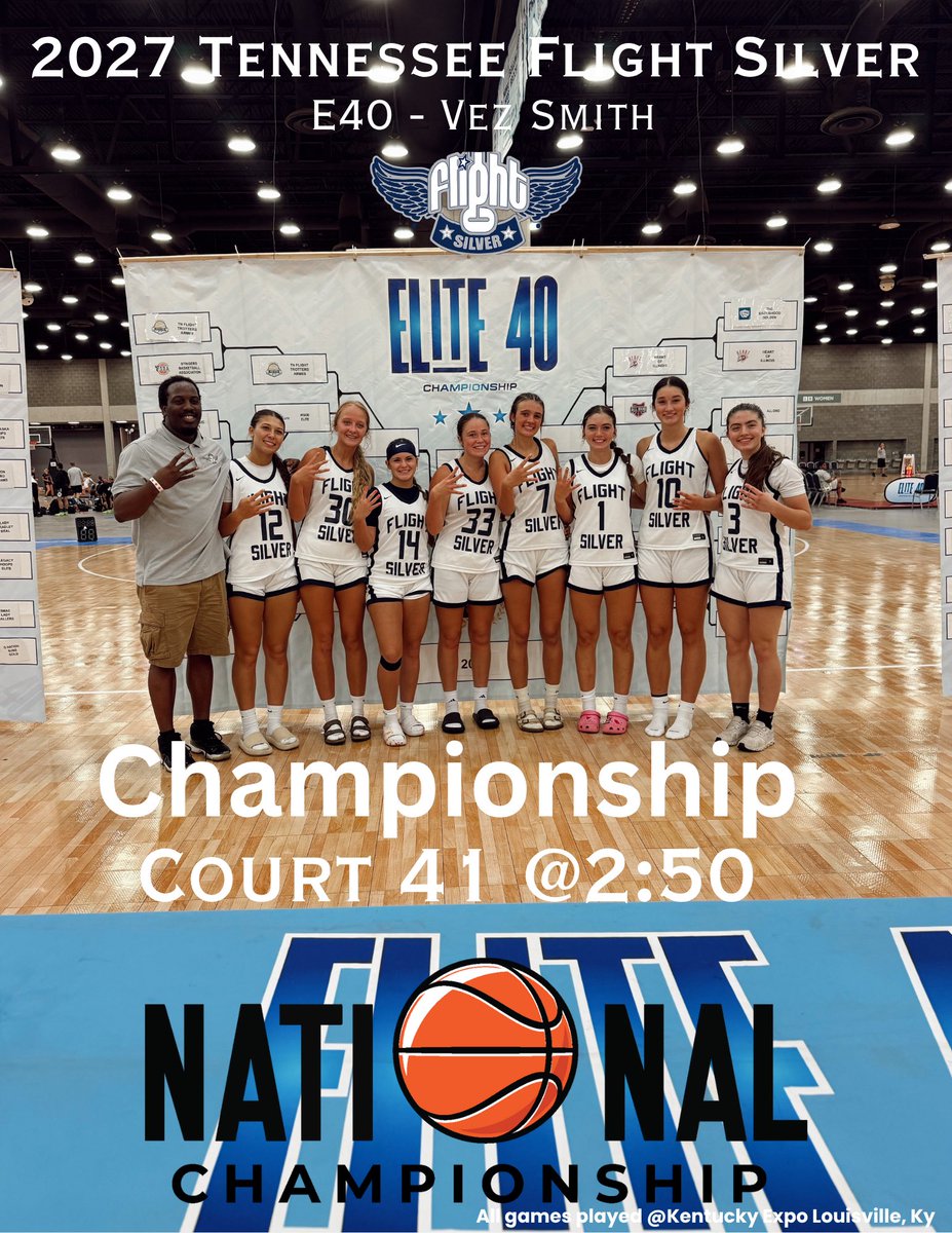 Lily Wright (@lilyjwright) on Twitter photo WE MADE IT!! After an ugly team win we will be in the Championship on Court 41 @ 2:50 vs SMAC Elite <a href="/TNFlightEYBL/">Tennessee Flight EYBL</a> <a href="/CoachVez4/">Vez Smith</a> <a href="/WeWorkHoops/">Christian Simmons</a> <a href="/FiveStateHoops/">Five State Hoops</a> <a href="/WorldExposureWB/">World Exposure Report Women’s Basketball</a> WE MADE IT!! After an ugly team win we will be in the Championship on Court 41 @ 2:50 vs SMAC Elite <a href="/TNFlightEYBL/">Tennessee Flight EYBL</a> <a href="/CoachVez4/">Vez Smith</a> <a href="/WeWorkHoops/">Christian Simmons</a> <a href="/FiveStateHoops/">Five State Hoops</a> <a href="/WorldExposureWB/">World Exposure Report Women’s Basketball</a>