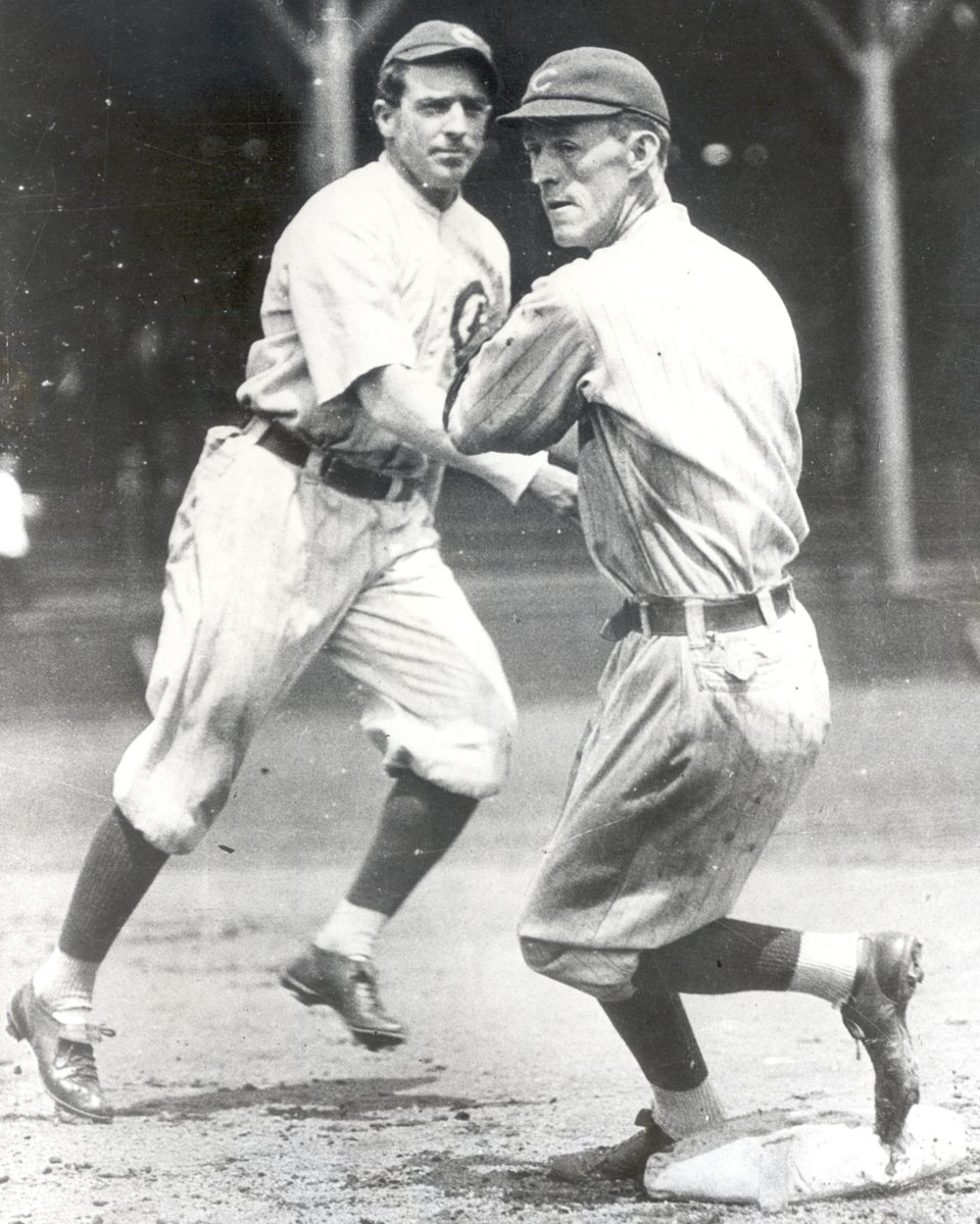 baseballhall's tweet image. He was known as the middle man of the famous double play combo – Tinker to Evers to Chance – but Johnny Evers was an exceptional player in his own right, leading his teams to five pennants and three World Series titles.
The Hall of Famer was born #OTD in 1881.