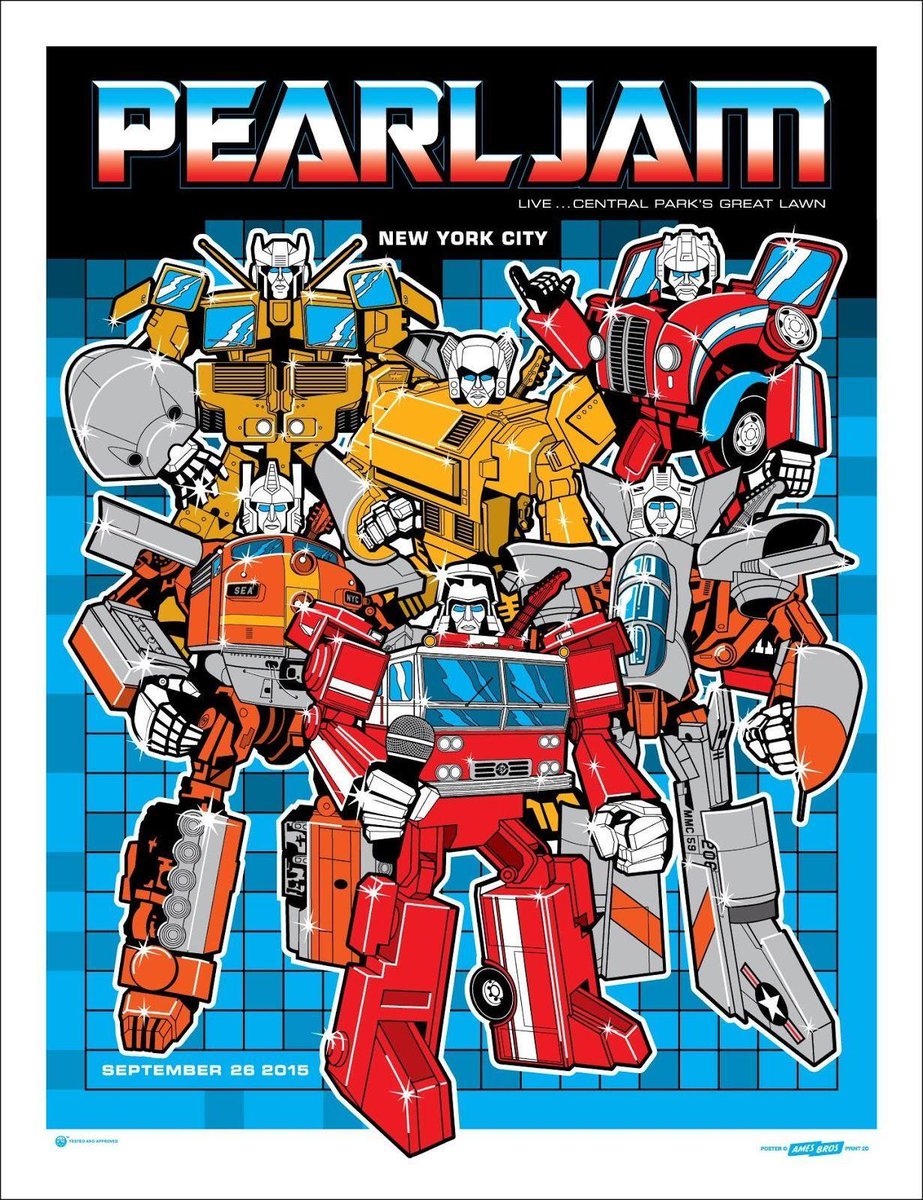 PearlJam's tweet image. Rolling out for auction with a 2015 tour poster from the 9/27 Central Park Great Lawn show. ⚙️
All proceeds benefit the Vitalogy Foundation: pj.lnk.to/AuctionsTP